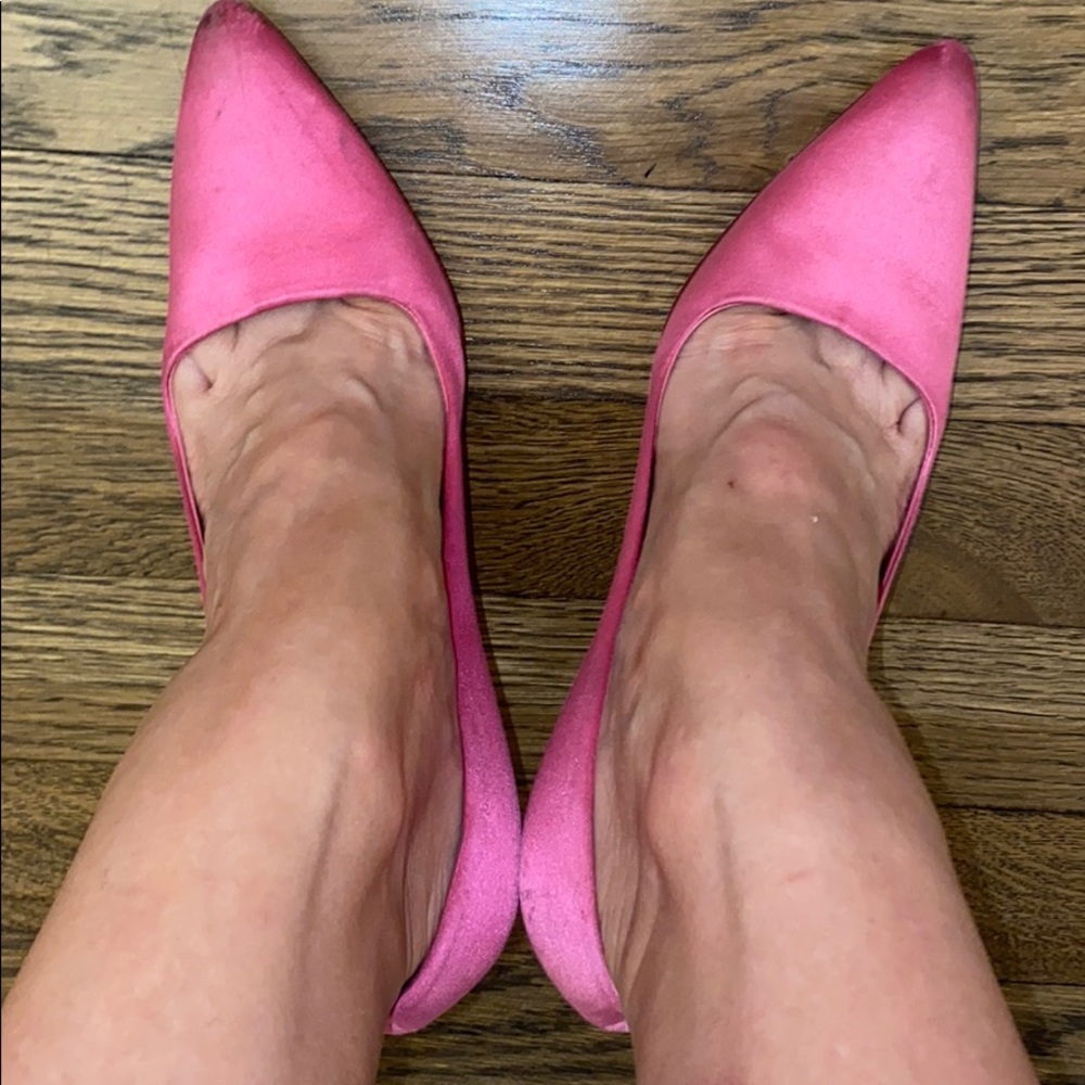 Prada Pink Satin Pumps Size 36